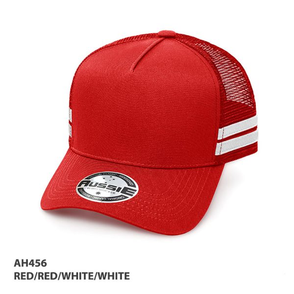 A-Frame Striped Trucker Cap
