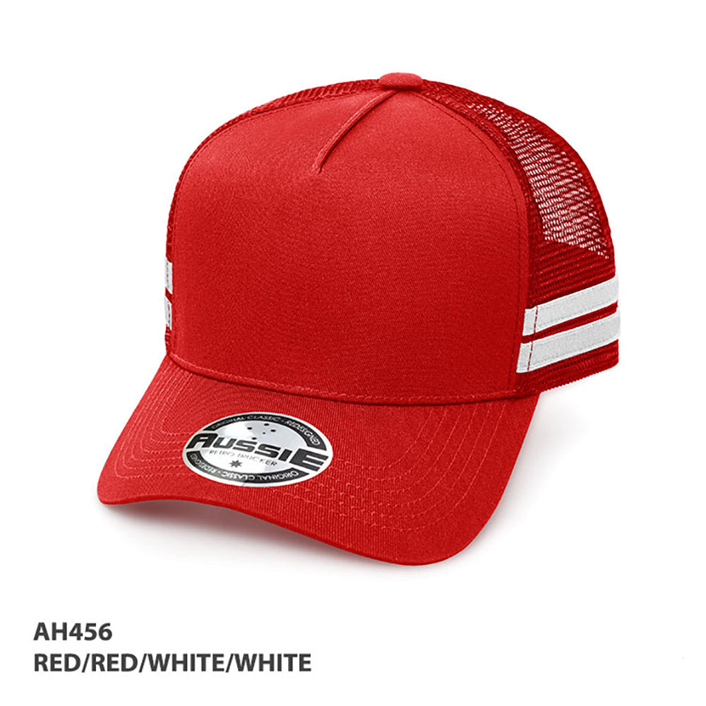 A-Frame Striped Trucker Cap