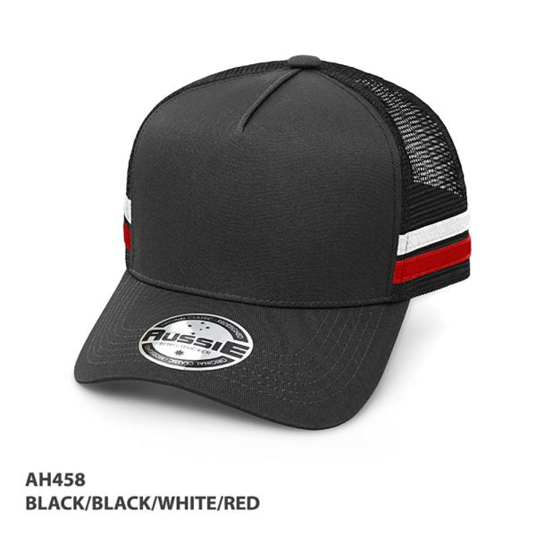 Kids A-Frame Striped Trucker Cap