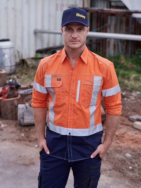 Flx & Move™ X Taped Hi Vis Utility Long Sleeve Shirt