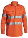 Taped Hi Vis Closed Front Drill Shirt