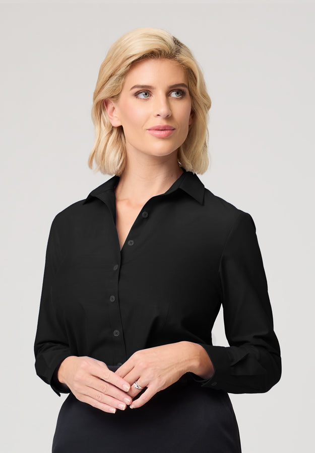 Ladies Long Sleeve Cotton Comfort Shirt