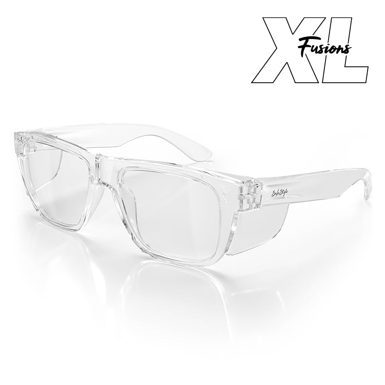 Fusions XL Clear Safety Glasses