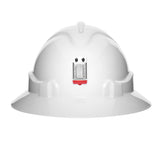 V6 Hard Hat Unvented Full Brim With Lamp Bracket And Ratchet Harness (5 Pack)