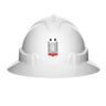 V6 Hard Hat Unvented Full Brim With Lamp Bracket And Ratchet Harness (5 Pack)