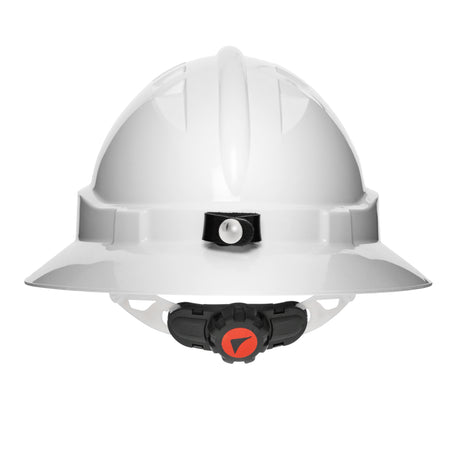 V6 Hard Hat Unvented Full Brim With Lamp Bracket And Ratchet Harness (5 Pack)