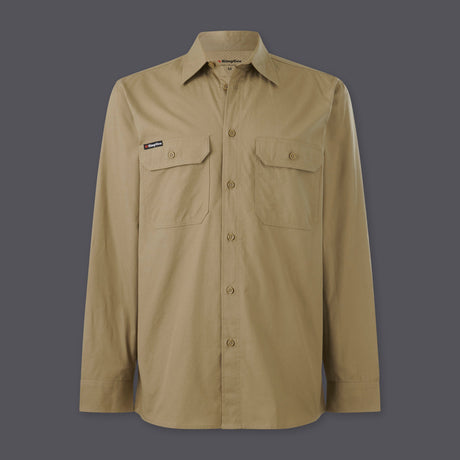 KingGee Mens Workcool Vented Shirt Long Sleeve