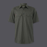 KingGee Mens Workcool Vented Closed Front Shirt Short Sleeve
