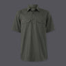 KingGee Mens Workcool Vented Closed Front Shirt Short Sleeve