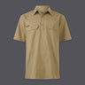 KingGee Mens Workcool Vented Closed Front Shirt Short Sleeve