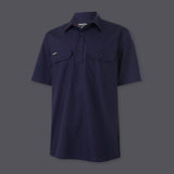 KingGee Mens Workcool Vented Closed Front Shirt Short Sleeve