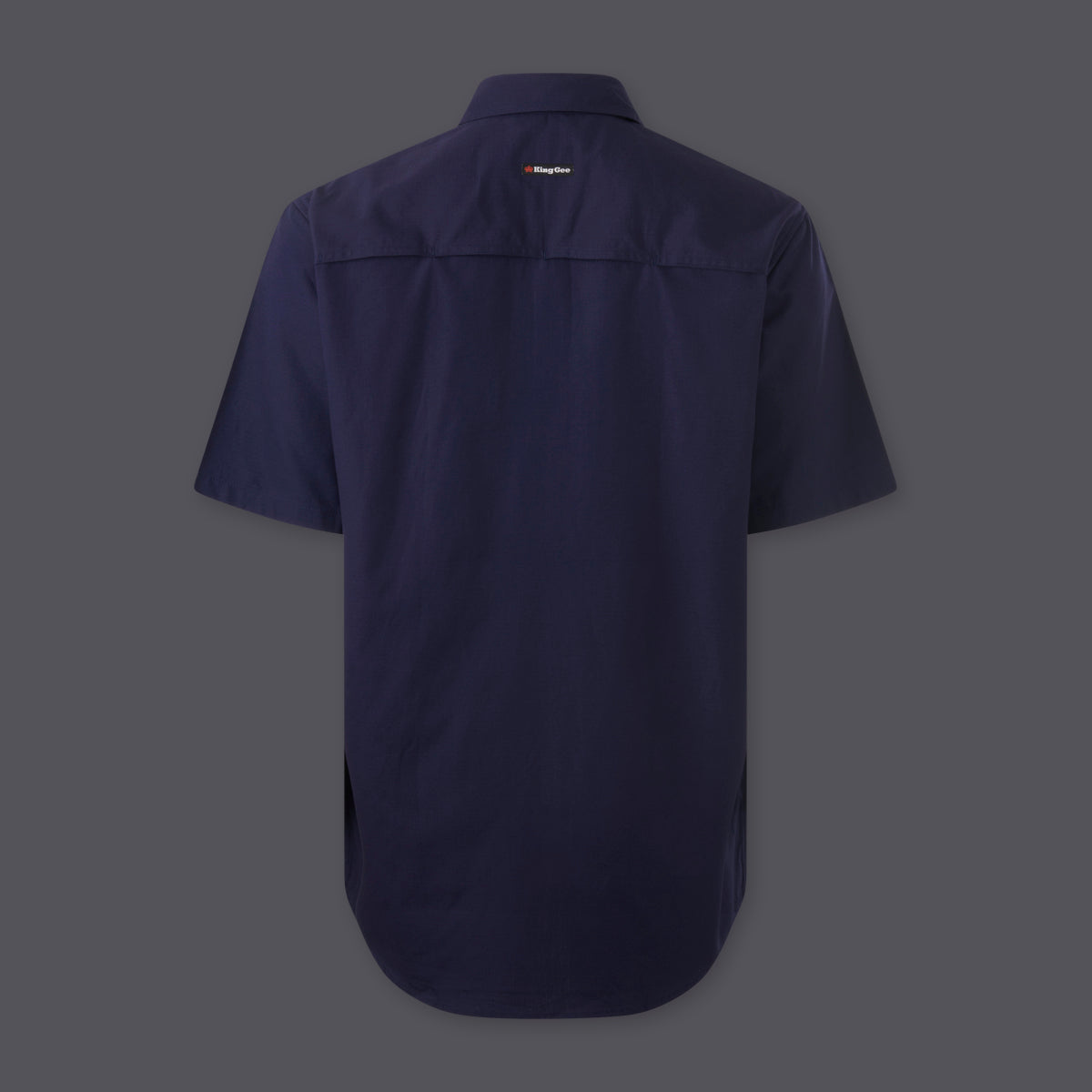 KingGee Mens Workcool Vented Closed Front Shirt Short Sleeve