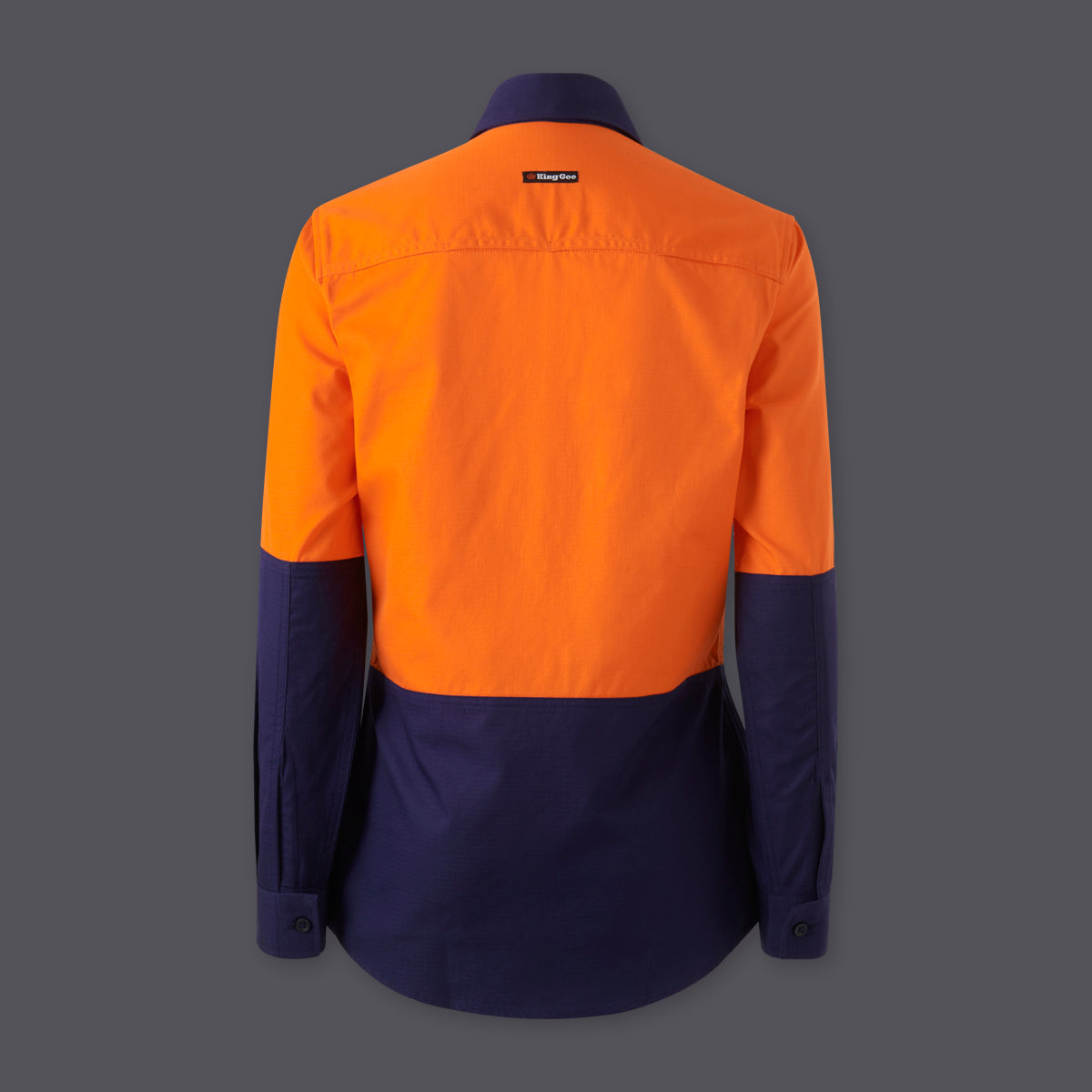 KingGee Womens Workcool Vented Closed Front Spliced Shirt