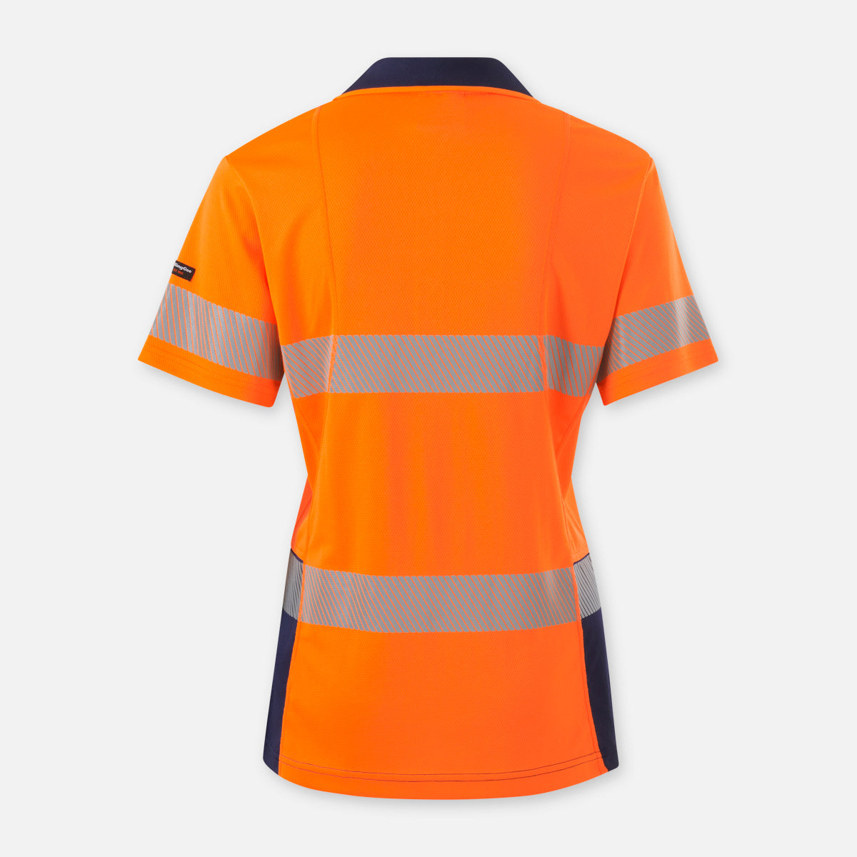 KingGee Womens Workcool Hyperfreeze Spliced Short Sleeve Polo With Segmented Tape