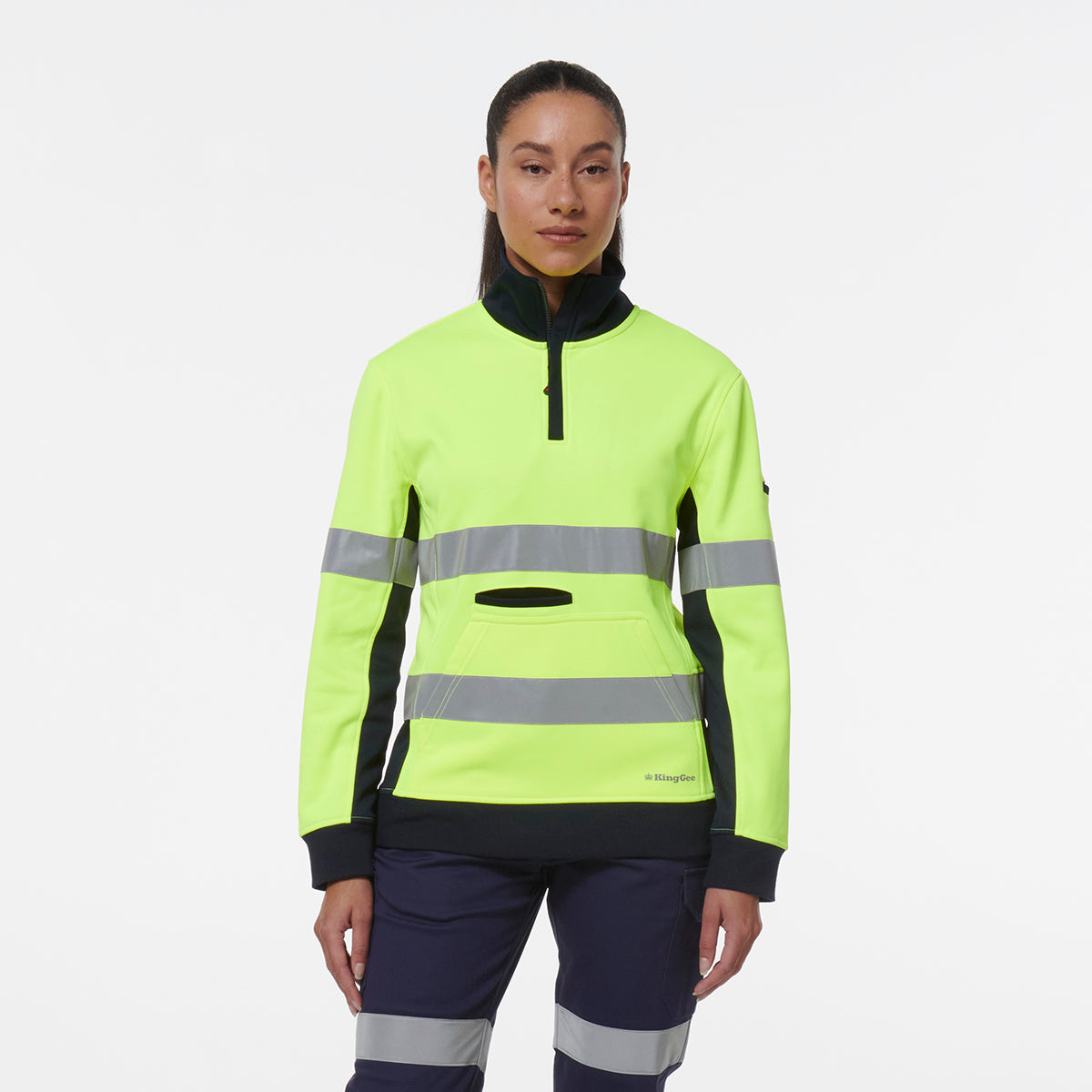 KingGee Women’s Reflective 1/4 Zip Fleece