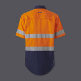 KingGee Mens Workcool Vented Spliced Shirt Taped Short Sleeve