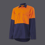KingGee Mens Workcool Vented Spliced Shirt Long Sleeve