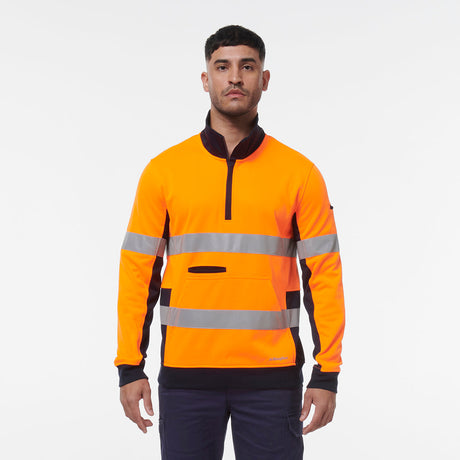 KingGee Reflective 1/4 Zip Fleece