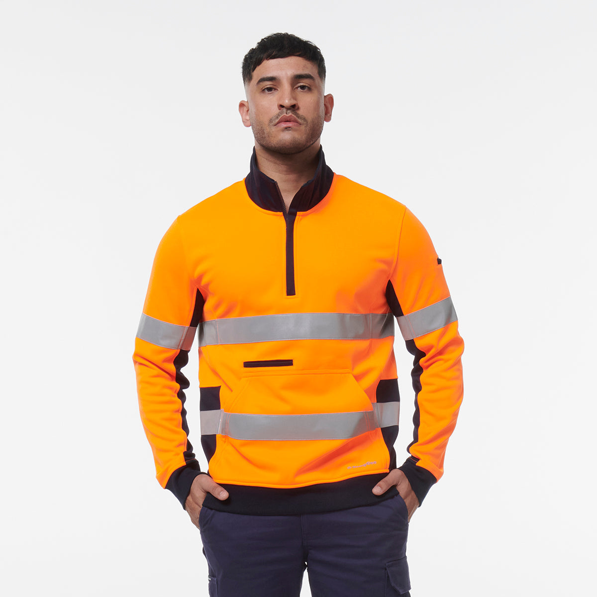 KingGee Reflective 1/4 Zip Fleece