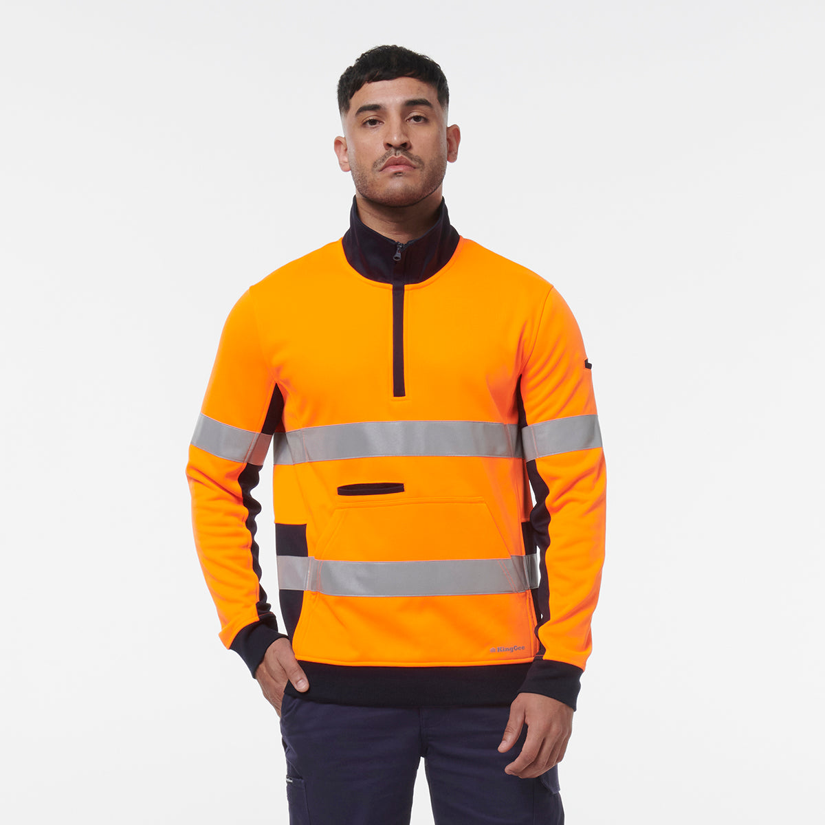 KingGee Reflective 1/4 Zip Fleece