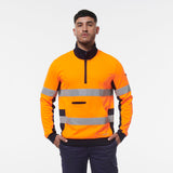 KingGee Reflective 1/4 Zip Fleece