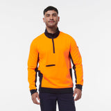 KingGee Hi Vis 1/4 Zip Fleece