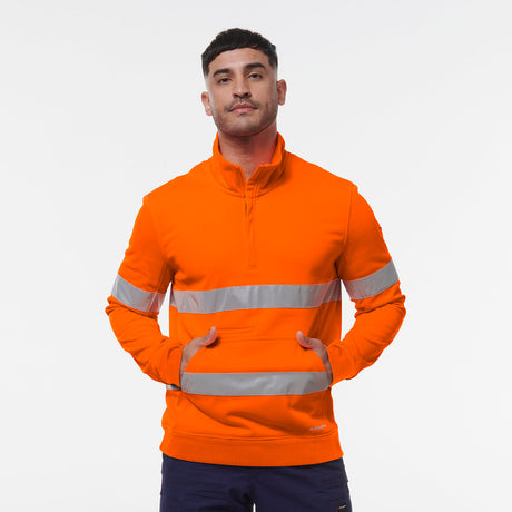 KingGee Reflective 1/4 Zip Fleece