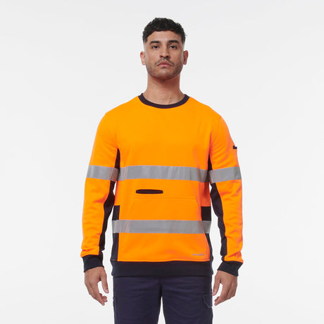 KingGee Reflective Crew Neck Fleece