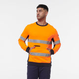 KingGee Reflective Crew Neck Fleece