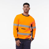 KingGee Reflective Crew Neck Fleece