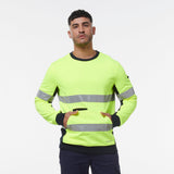 KingGee Reflective Crew Neck Fleece