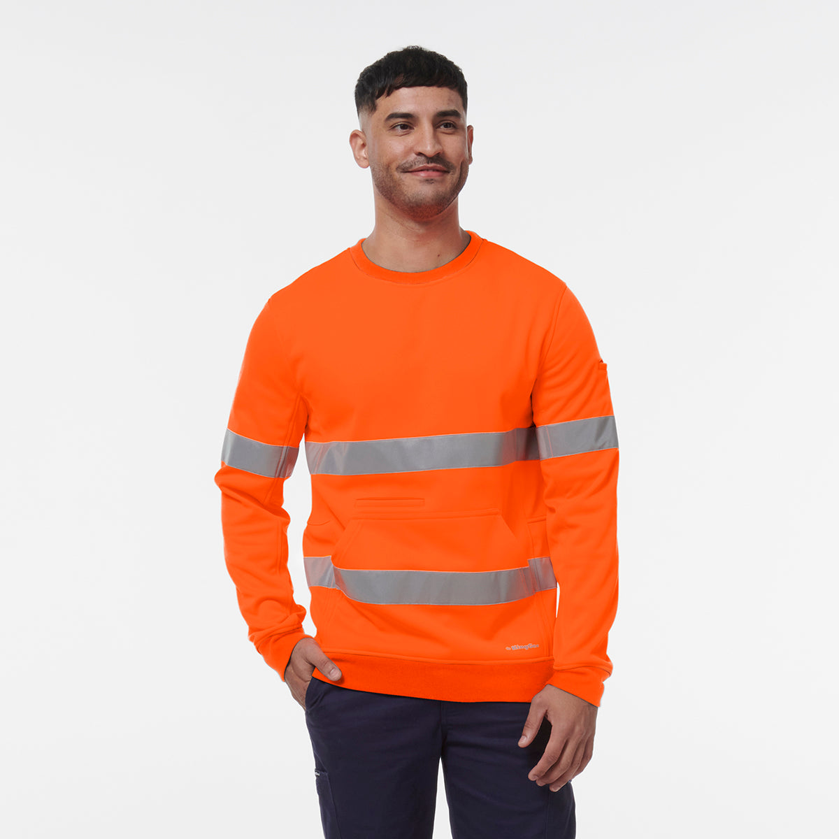 KingGee Reflective Crew Neck Fleece