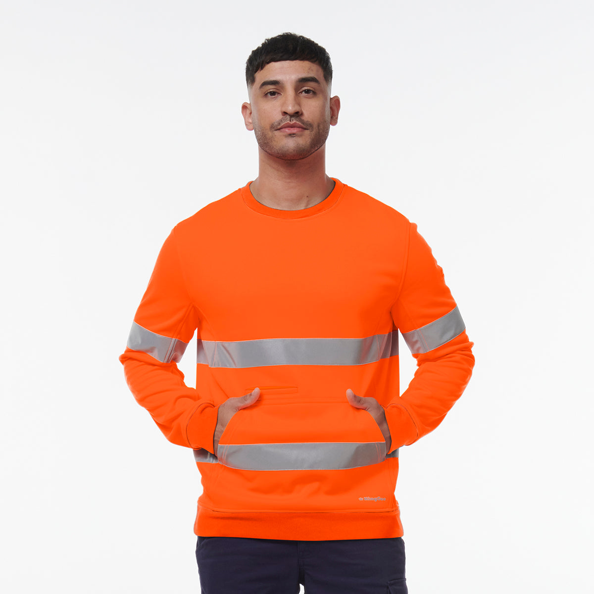 KingGee Reflective Crew Neck Fleece