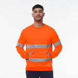 KingGee Reflective Crew Neck Fleece
