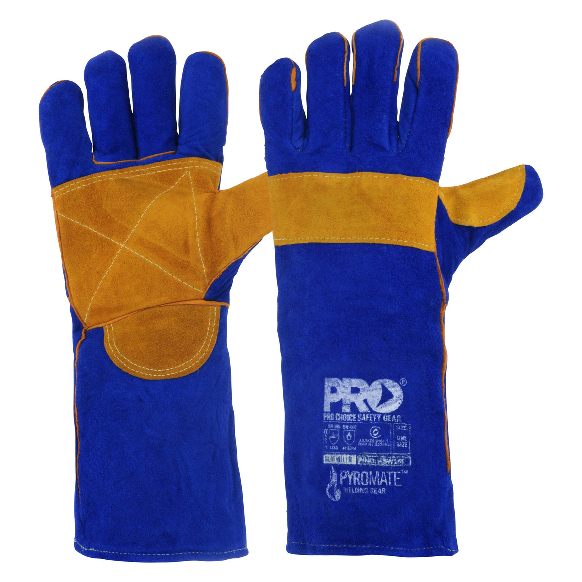 Pyromate Jacket Pyromate Blue Heeler - Blue & Gold Kevlar Large (6 Pair) – The Workers ...