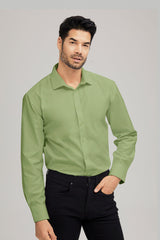Mens Long Sleeve Cotton Comfort Shirt
