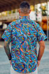 Men's Snazzy Full Button Short Sleeve Work Shirt