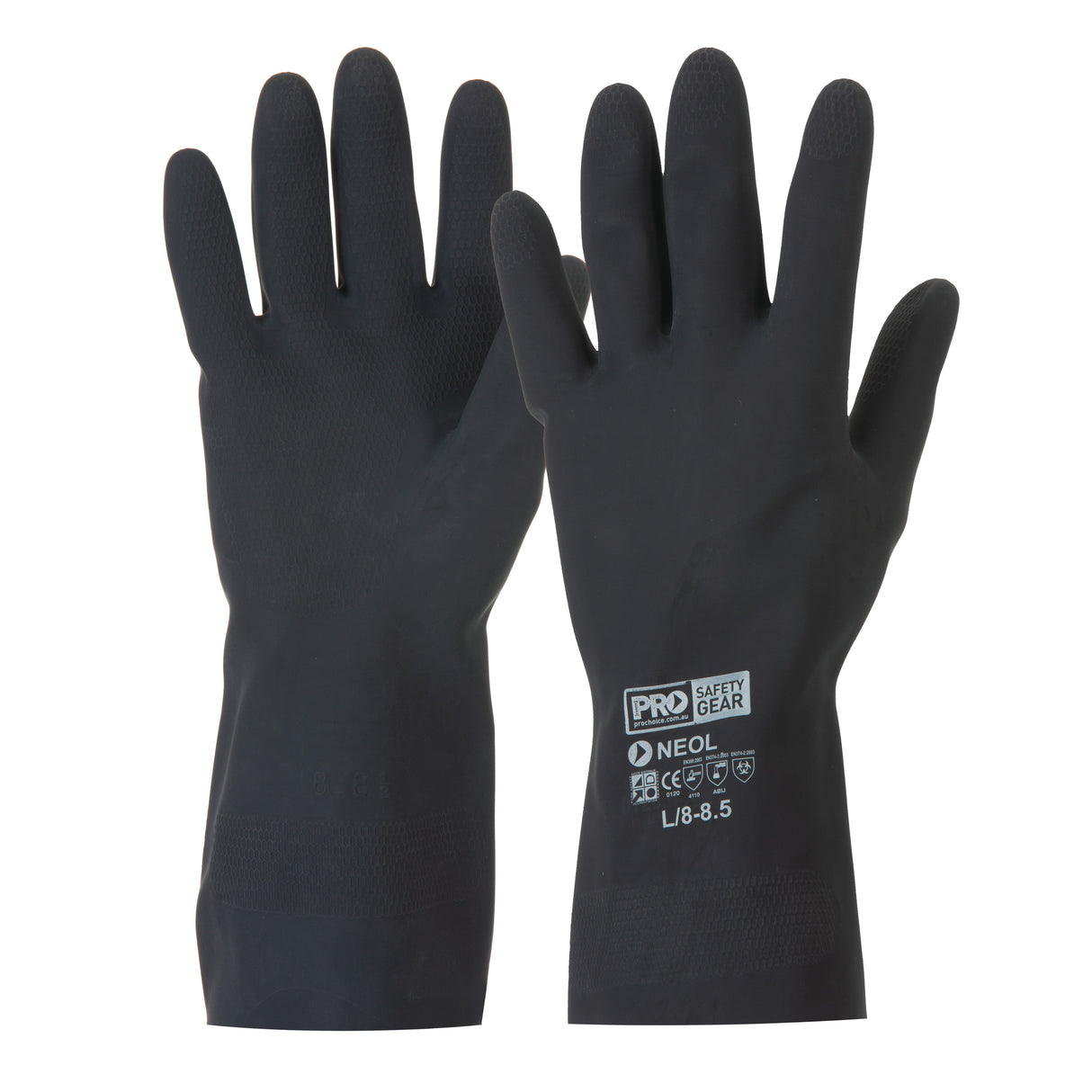Prochem Black 30cm Neoprene Gloves  (12 Pair)