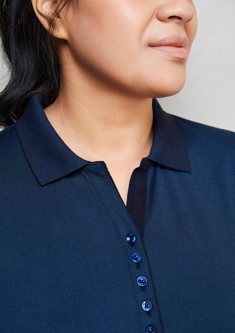 Womens Shadow Short Sleeve Polo