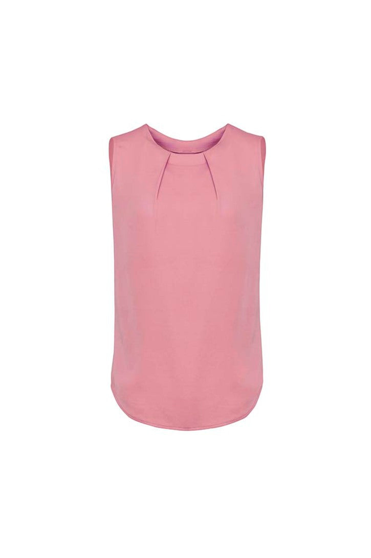 Womens Estelle Sleeveless Pleat Detail Blouse