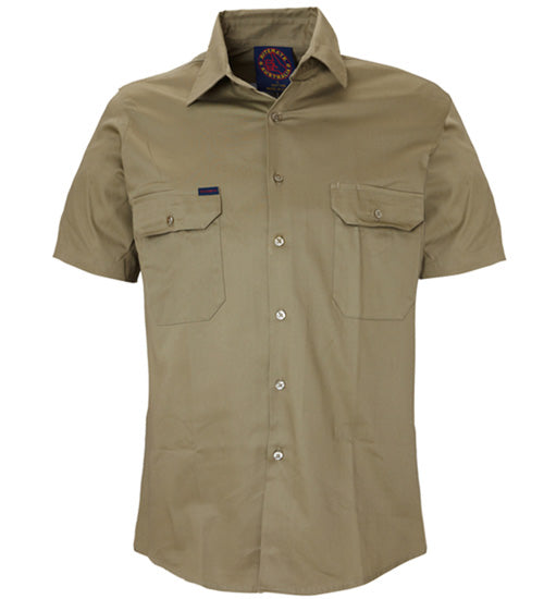 Open Front Short Sleeve Shirt