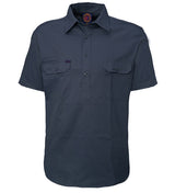 Closed Front Short Sleeve Shirt