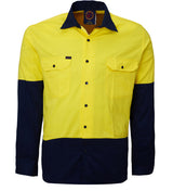 Vented Open Front Two Tone L/W L/S