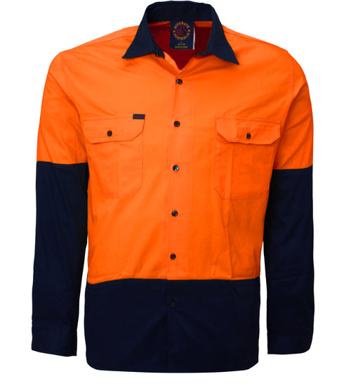 Vented Open Front Two Tone L/W L/S