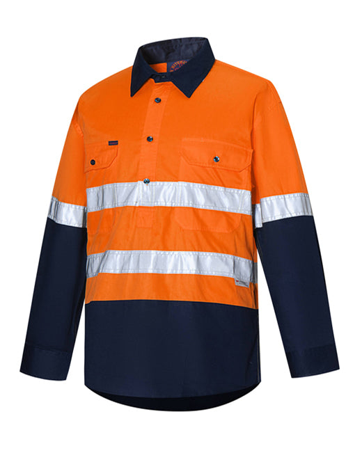 Vented Closed Front L/W L/S 50mm Reflective Tape