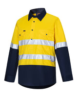 Vented Closed Front Two Tone L/W L/S 50mm Reflective Tape