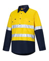 Vented Closed Front Two Tone L/W L/S 50mm Reflective Tape