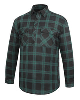 Flannelette Shirt Men's Closed Front