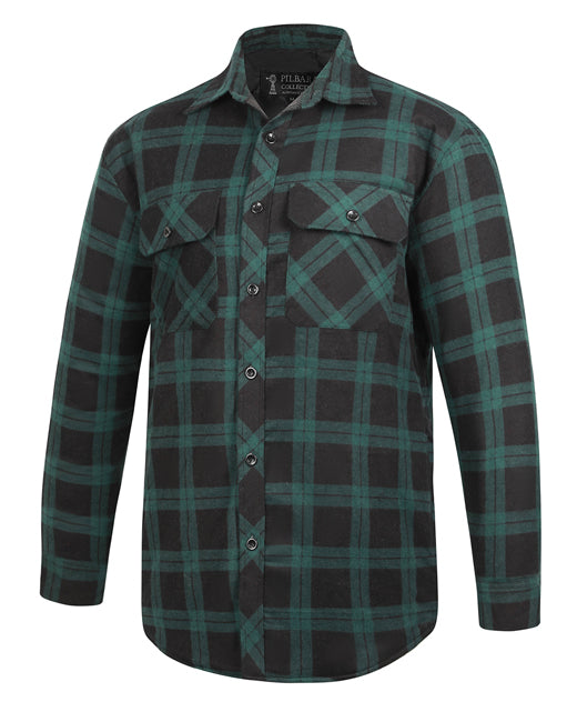 Flannelette Shirt Men's Open Front