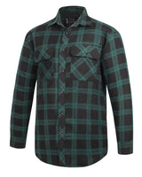 Flannelette Shirt Men's Open Front